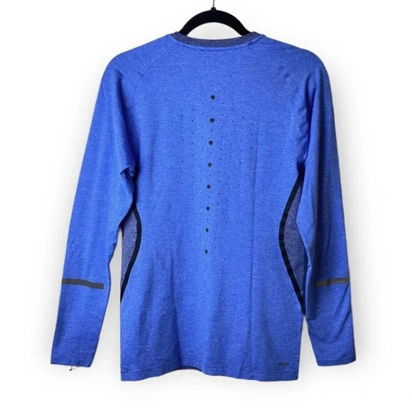 New Balance Adaptive Comp  LS Tee Blue - Picture 4 of 9